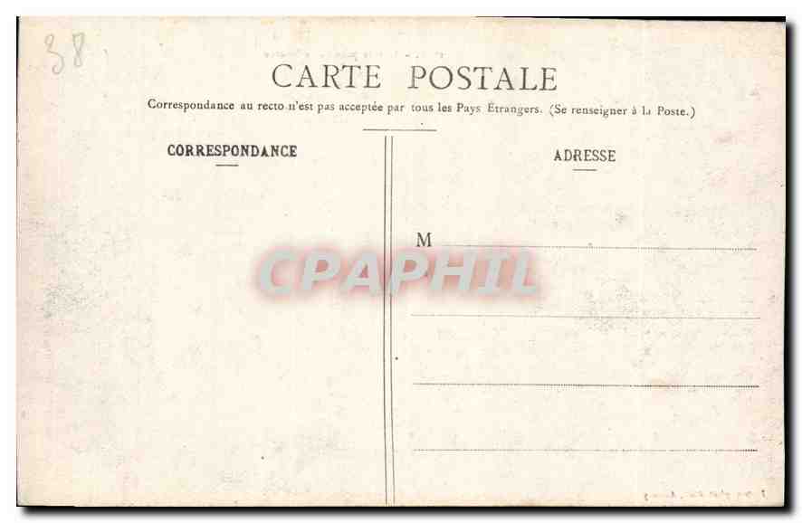 CPA L'Isere pres de sa Source  — Rückseite