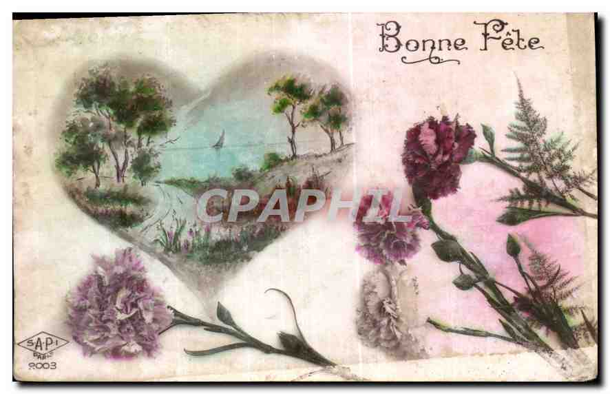 CPA Bonne Fete Fleurs