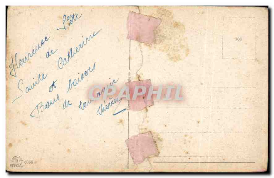 CPA Fleurs — Verso