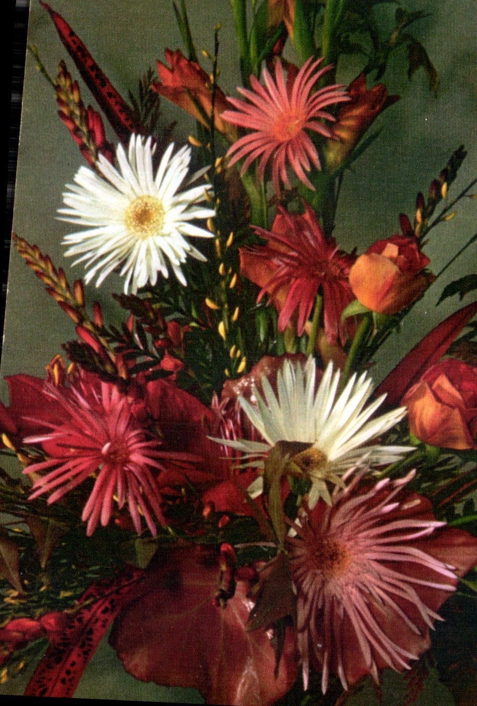 CPA Bouquet Fleurs