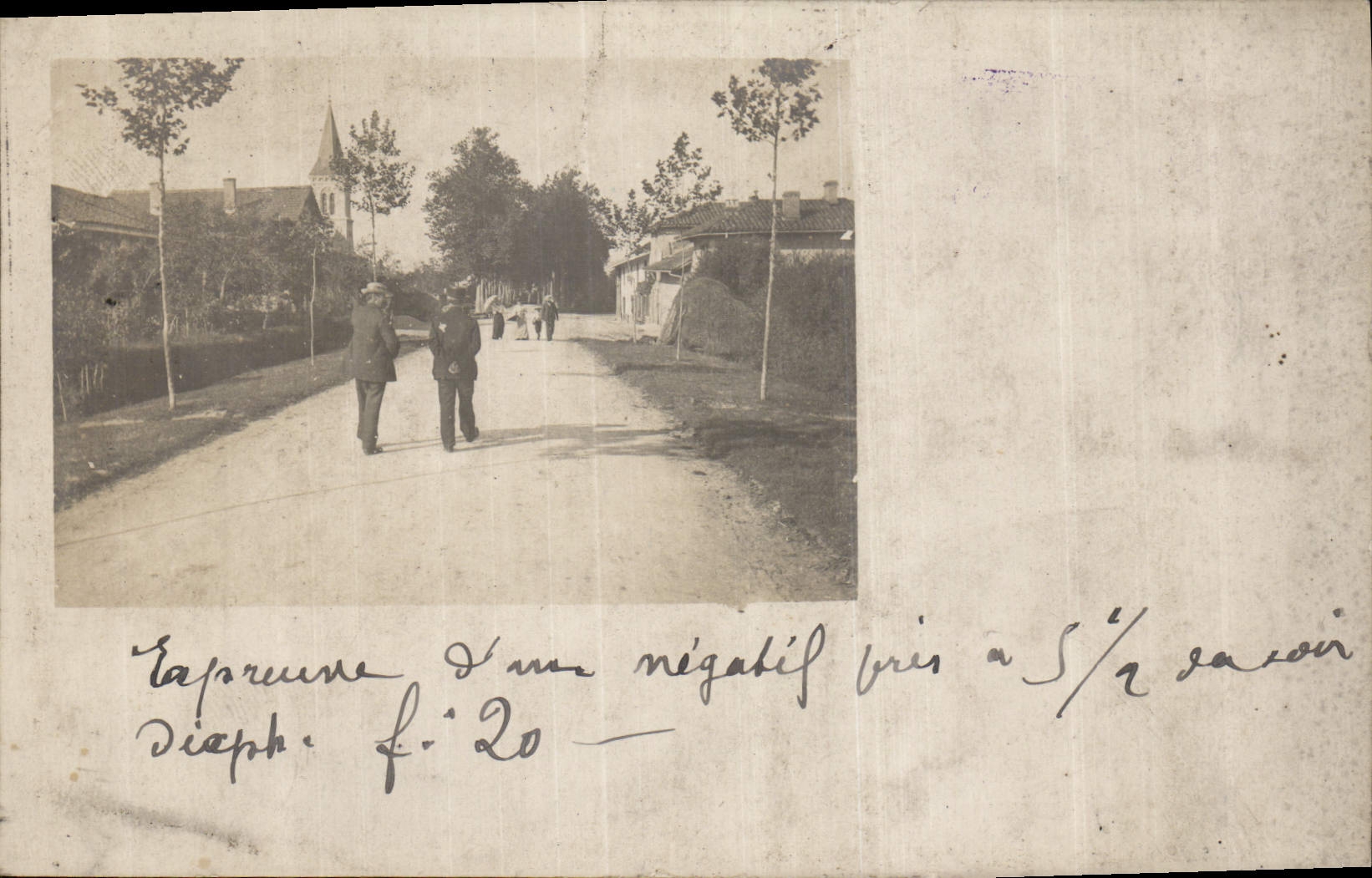CARTE PHOTO Hommes Village