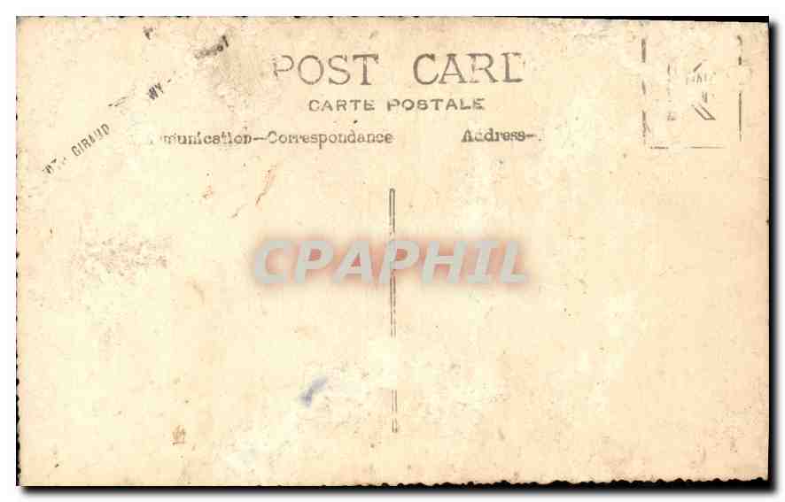CARTE PHOTO Femme — Verso