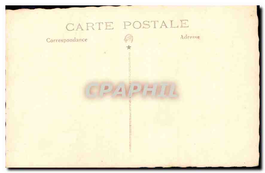CARTE PHOTO Femme Eventail — Verso