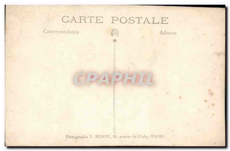 CARTE PHOTO Femme — Verso