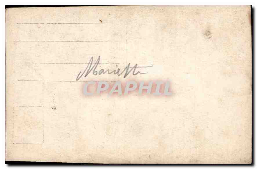 CARTE PHOTO Femme — Verso