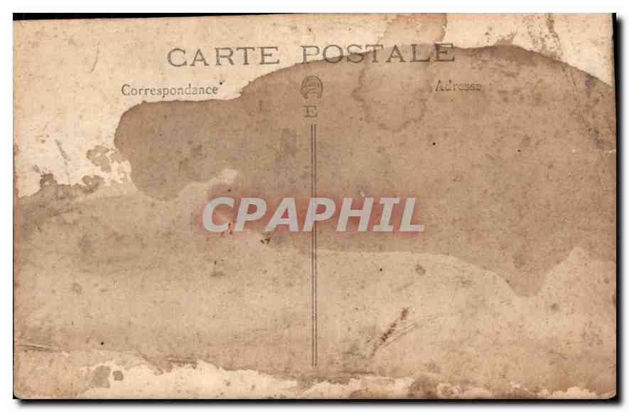 CARTE PHOTO Homme a l'hopital — Verso