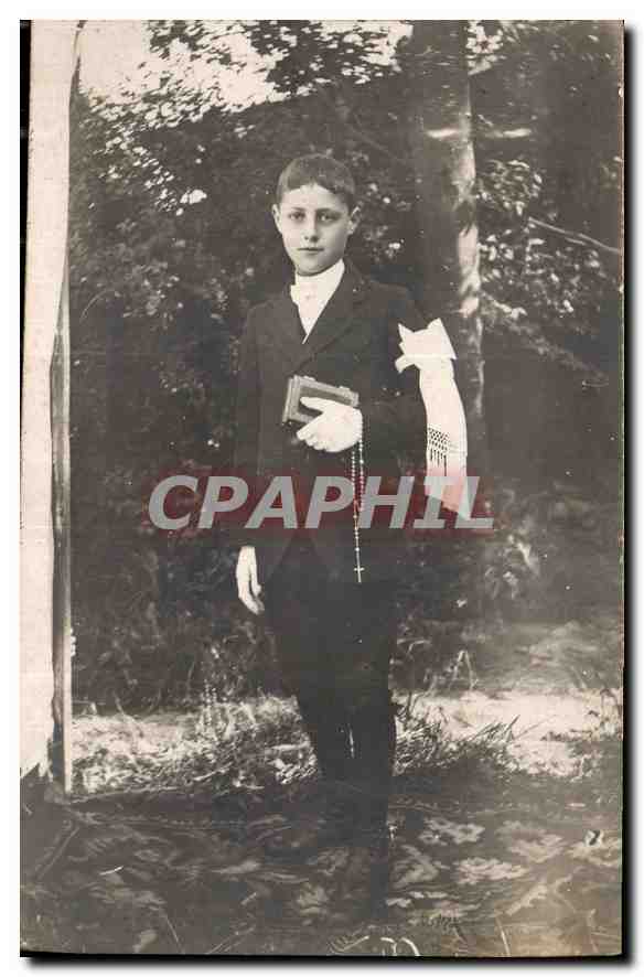 CARTE PHOTO Enfant Communiant