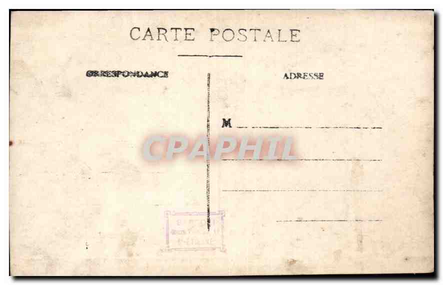 CARTE PHOTO Homme — Verso