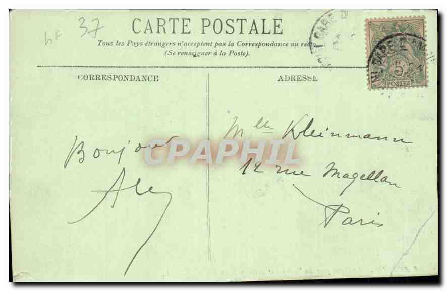 CPA Amboise La Tour pour les Voitures et la Chapelle du Chateau  — Rückseite