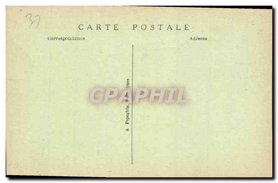 CPA Loches I et L Collegiale St Ours Le Porche  — Rückseite
