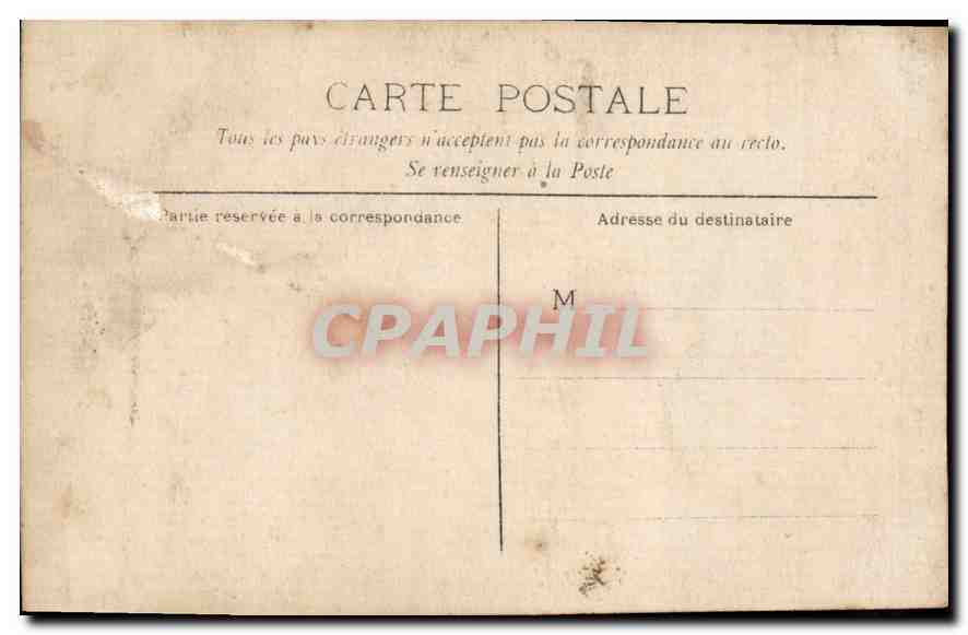 CARTE PHOTO Homme Femme Enfants — Verso