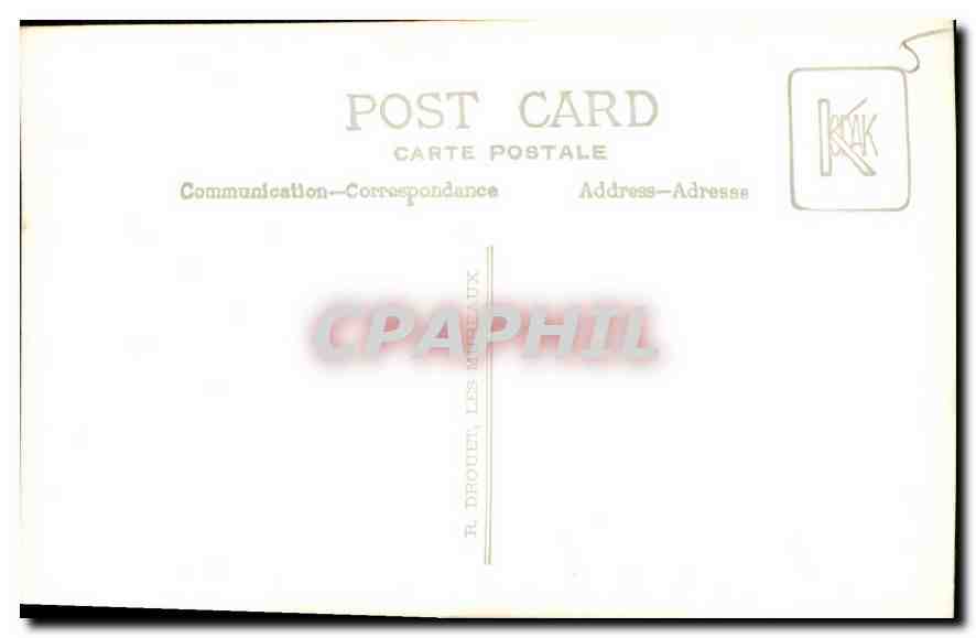 CARTE PHOTO Enfants Communiants — Verso