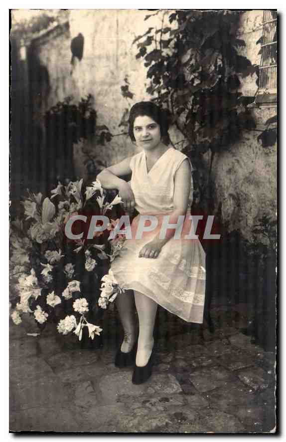 CARTE PHOTO Femme