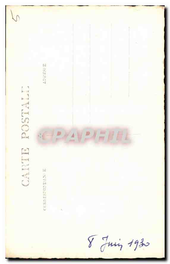 CARTE PHOTO Femme — Verso