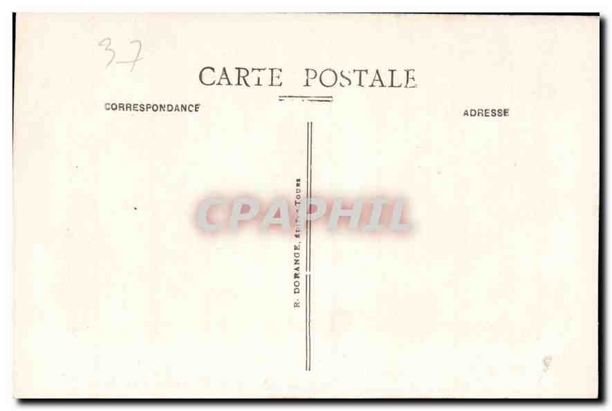 CPA Tours I et L Eglise St Martin de Tours d'apres une gravure ancienne  — Verso