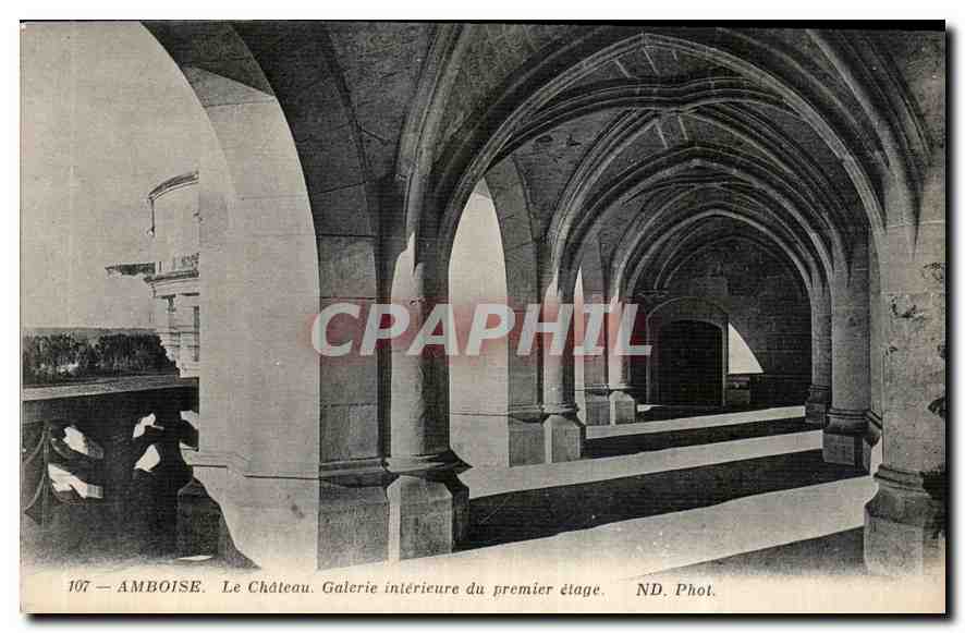 CPA Amboise Le Chateau Galerie interieure du premier etage 