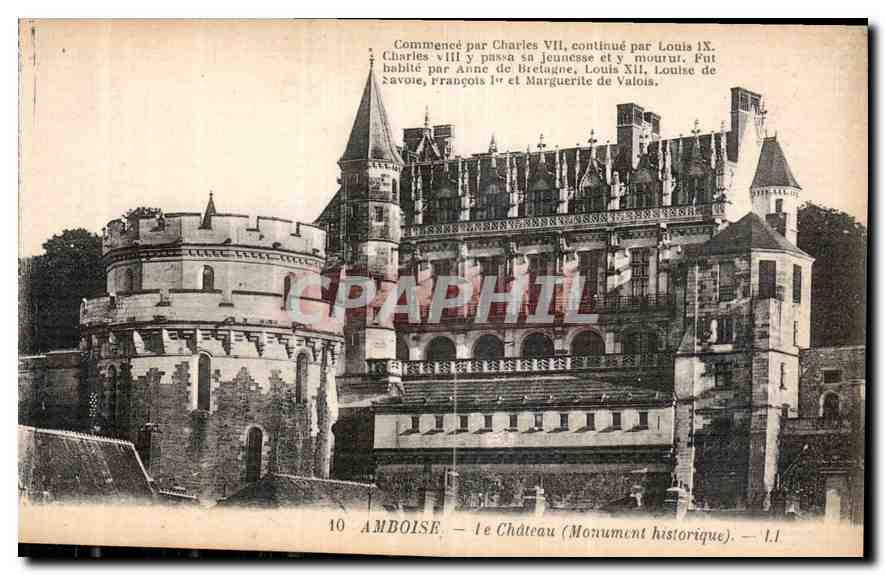 CPA Amboise Le Chateau Monument historique 