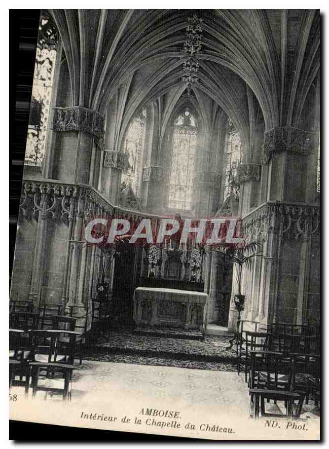 CPA Amboise Interieur de la Chapelle du Chateau 