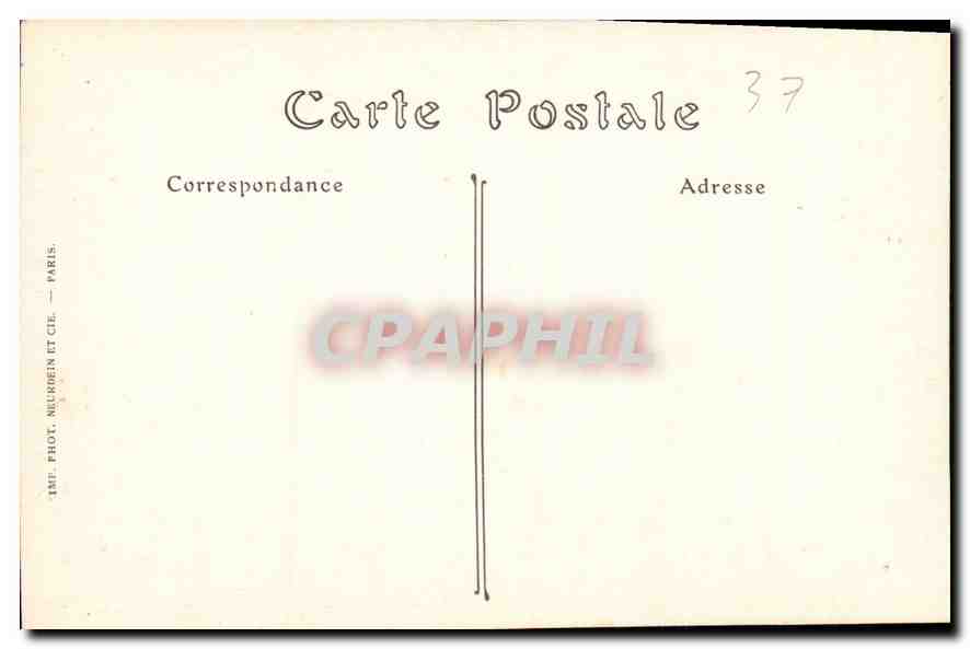 CPA Amboise Interieur de la Chapelle du Chateau  — Rückseite