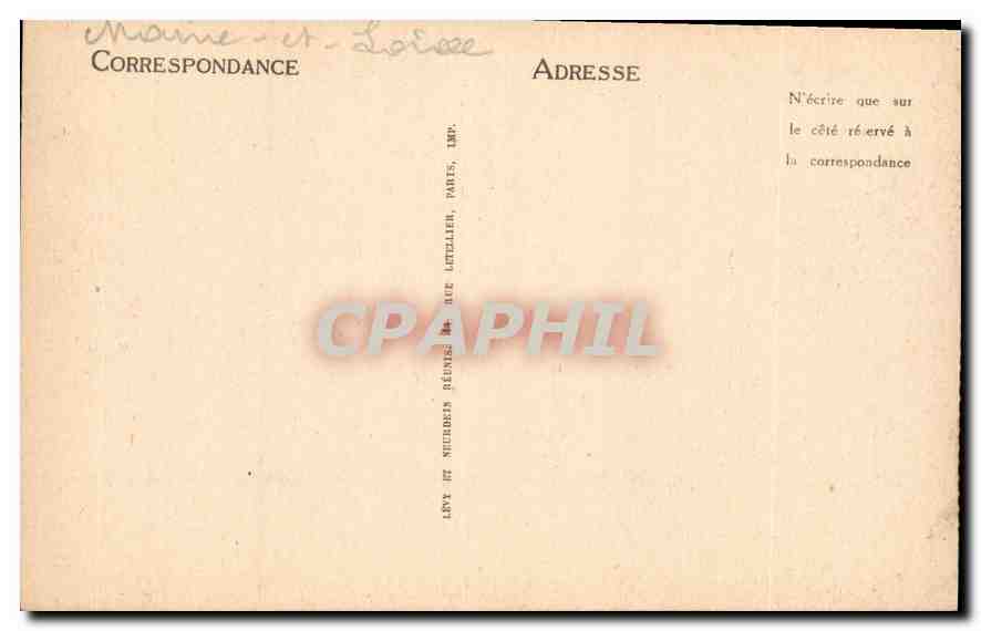 CPA Langeais Coffre du XV siecle  — Rückseite