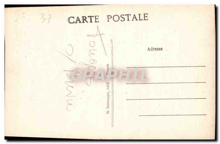 CPA Amboise I et L Le Chateau Mon hist la Chapelle  — Verso