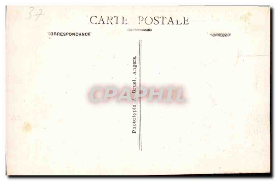 CPA Loches I et L Chateau Royal Partie Charles VII et Porte d'entree du Tombeau d'Agnes Sorel  — Rückseite