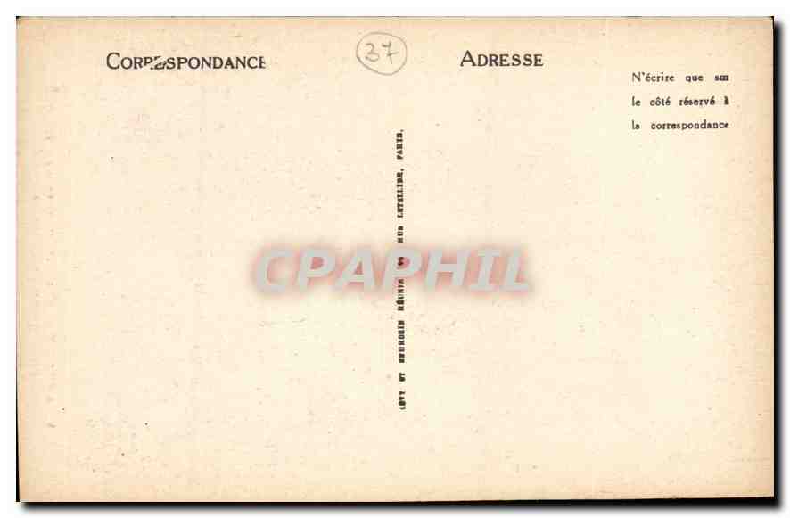 CPA Anne de Bretagne d'apres un Dyptique du Chateau de Langeais  — Verso