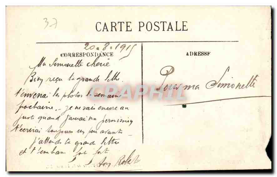 Chinon — Vue prise de l'Entrée du Château — Les Murs d'Enceinte et la Vallée de la Vienne — LL — Verso