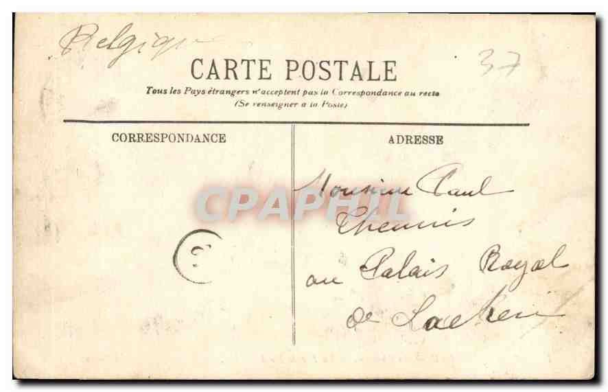 CPA Azay le Rideau Le Chateau La Facade Nord  — Verso