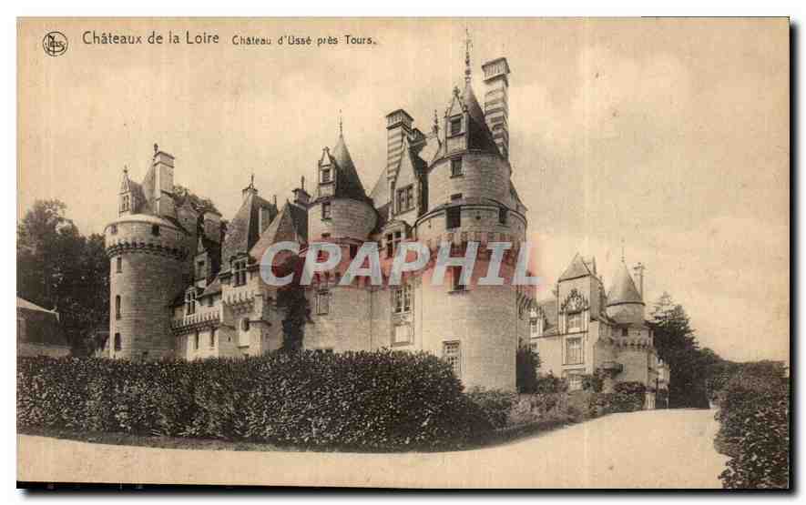 CPA Chateaux de la Loire Chateau d'Usse pres Tours 