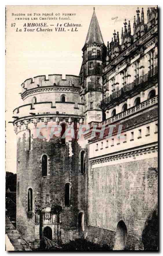 CPA Amboise Le Chateau La Tour Charles VIII 