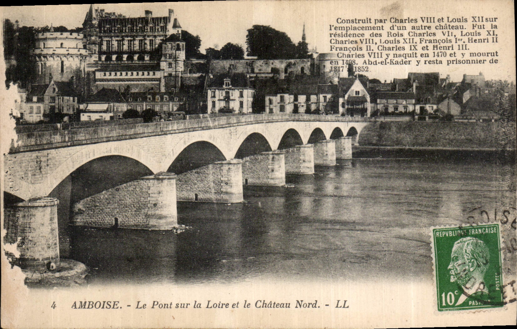 CPA Amboise Le Pont sur la Loire et le Chateau Nord 