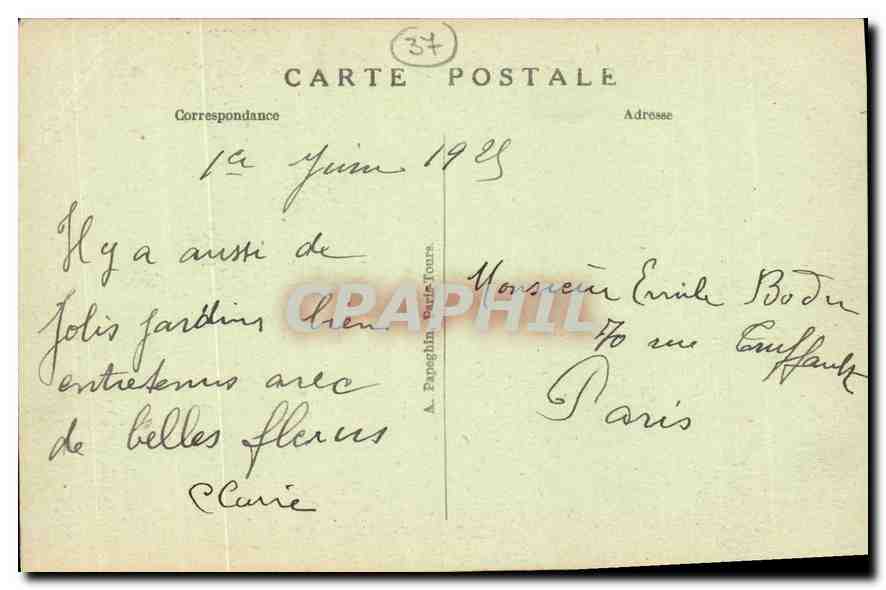 Chinon — Le Château du Milieu XIIIe et XVe s. (Mon. hist.) — A. P. — Verso