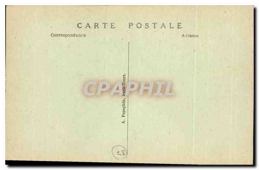 CPA Chinon Le Portail de l'Eglise St Etienne Rue Philippe de Commines  — Rückseite