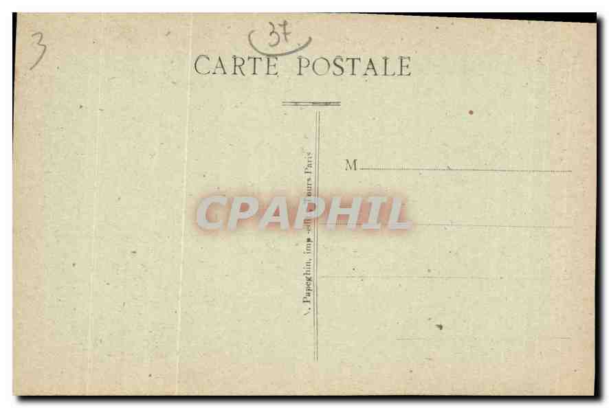 CPA Tours I et L Cathedrale Les Portails  — Rückseite
