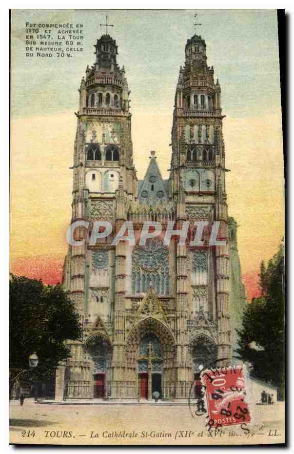 CPA Tours La Cathedrale St Gatien 