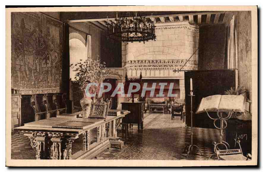 CPA La Douce France Chateaux de la Loire Chateau de Langeais Grand Salon uo fut celebre le mariage d