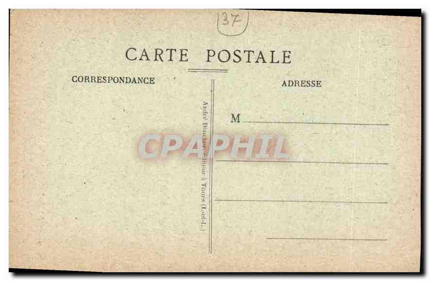 CPA Amboise I et L Le Chateau Sommet de la Tour des Mimmes et le Balcon de fer targe ou furent pendu — Rückseite