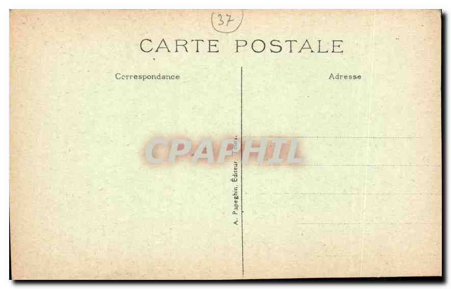 CPA Amboise I et L La Chapelle du Chateau  — Rückseite