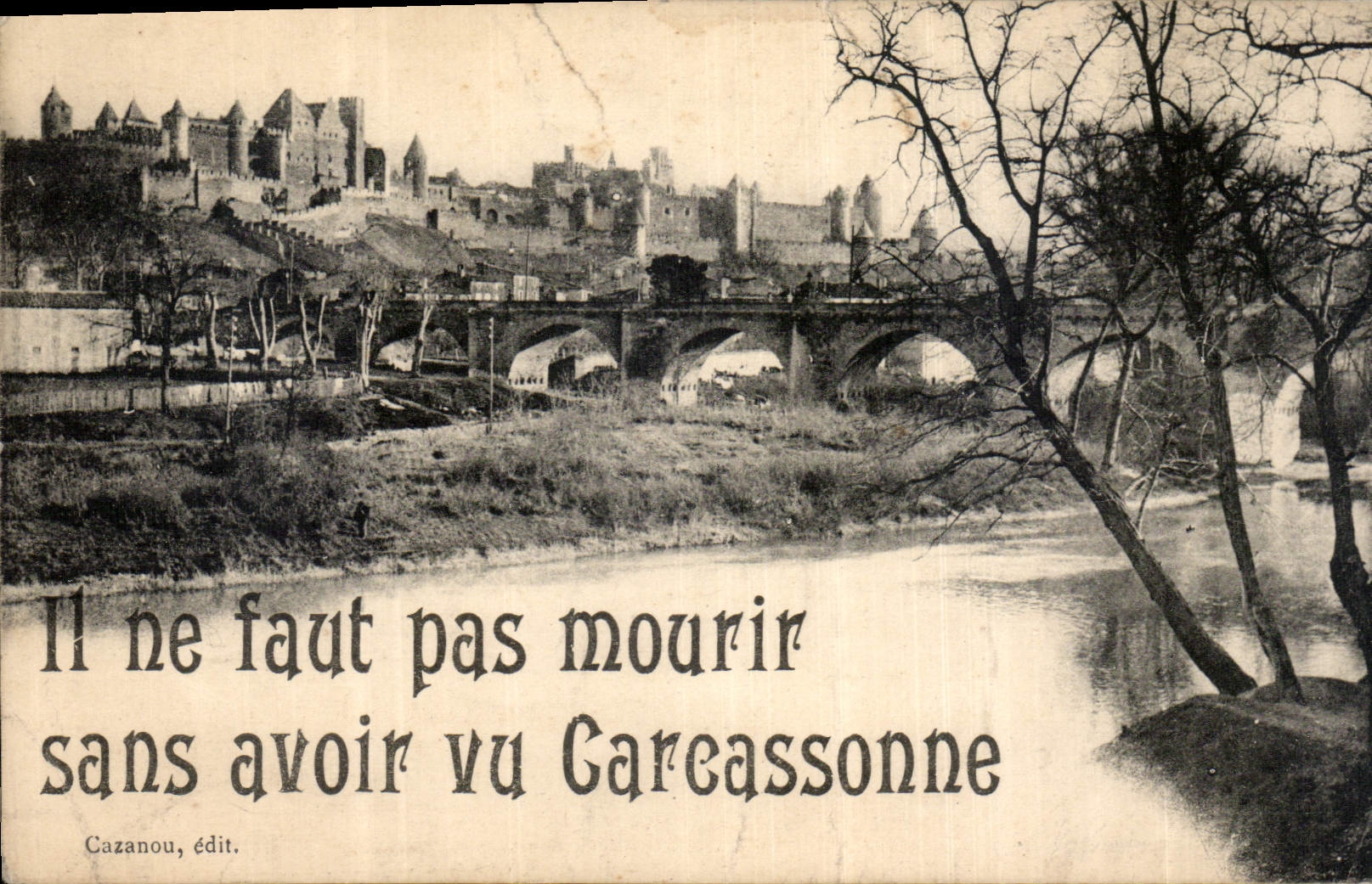CPA Il ne faut pas mourir sans avoir vu Carcassonne 