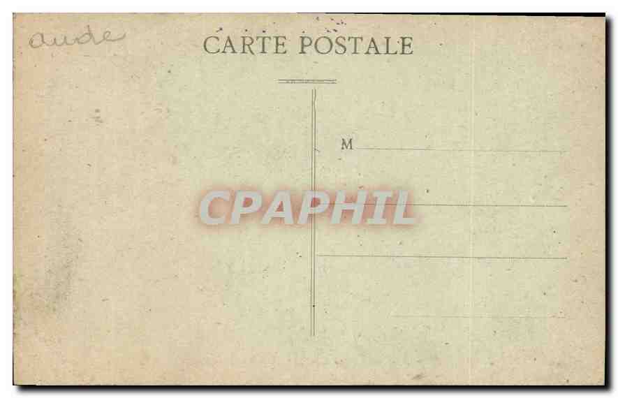 CPA Cite de Carcassonne Montee de la Porte d'Aude  — Rückseite