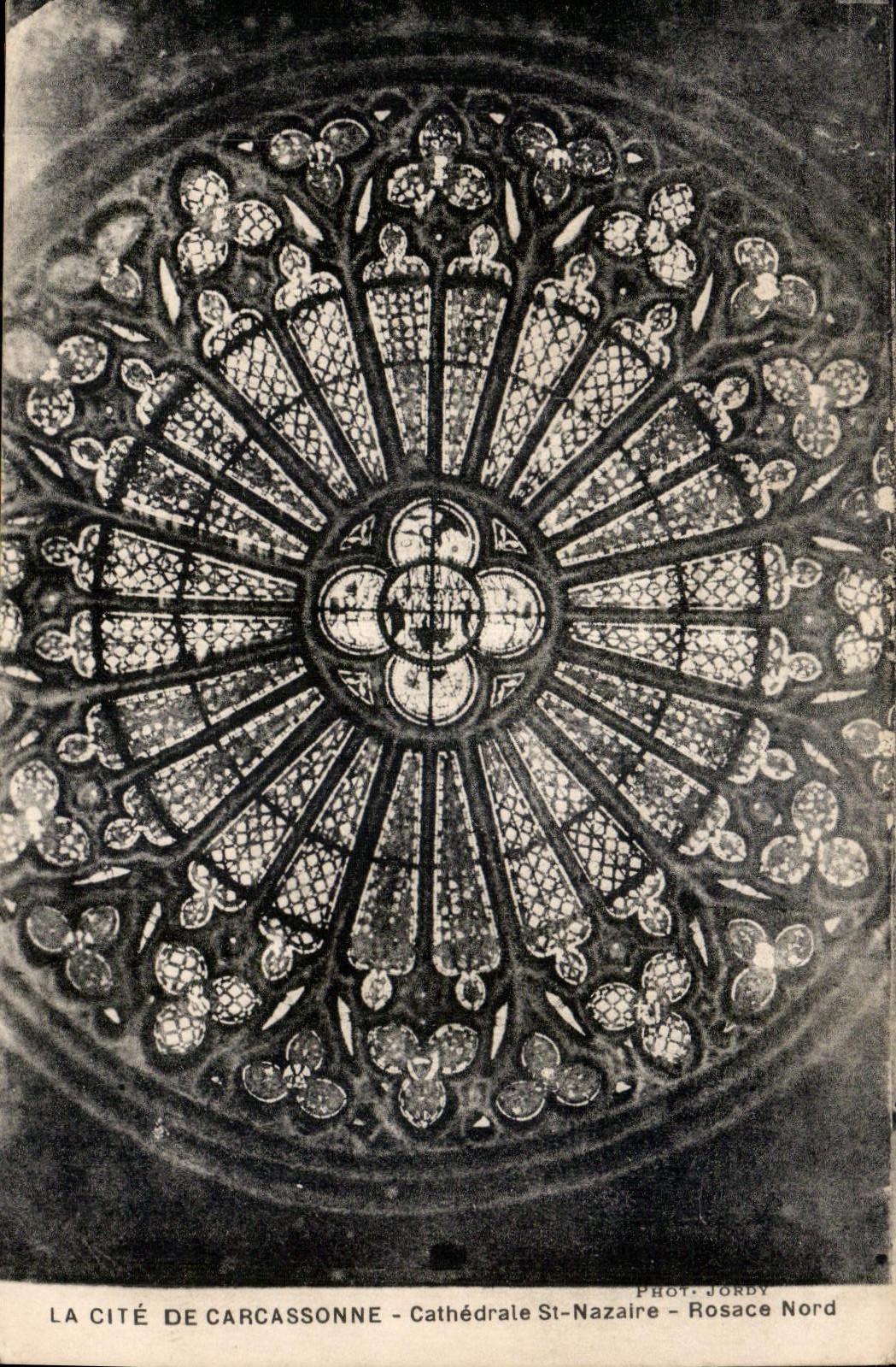 Carcassonne - Cathédrale St-Nazaire - Rosace Nord — Phot. Jorby