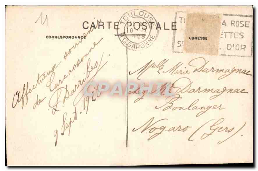 Carcassonne - Cathédrale St-Nazaire - Rosace Nord — Phot. Jorby — Verso