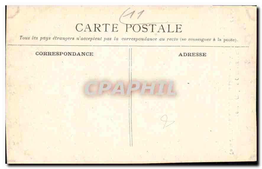 CPA La Cite de Carcassonne Porte du Senechal a l'entree des Lices Defenses de la Porte d'Aude  — Rückseite