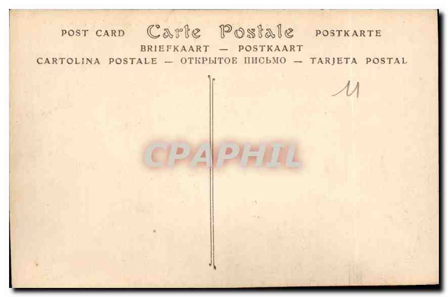 CPA Cite de Carcassonne Vieille Rue vers la Porte d'Aude  — Verso