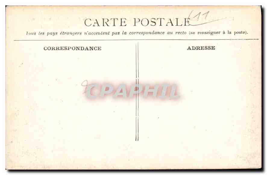 CPA La Cite de Carcassonne Vue generale de l'Ouest Prise du Port Vieux sur L'Aude  — Rückseite