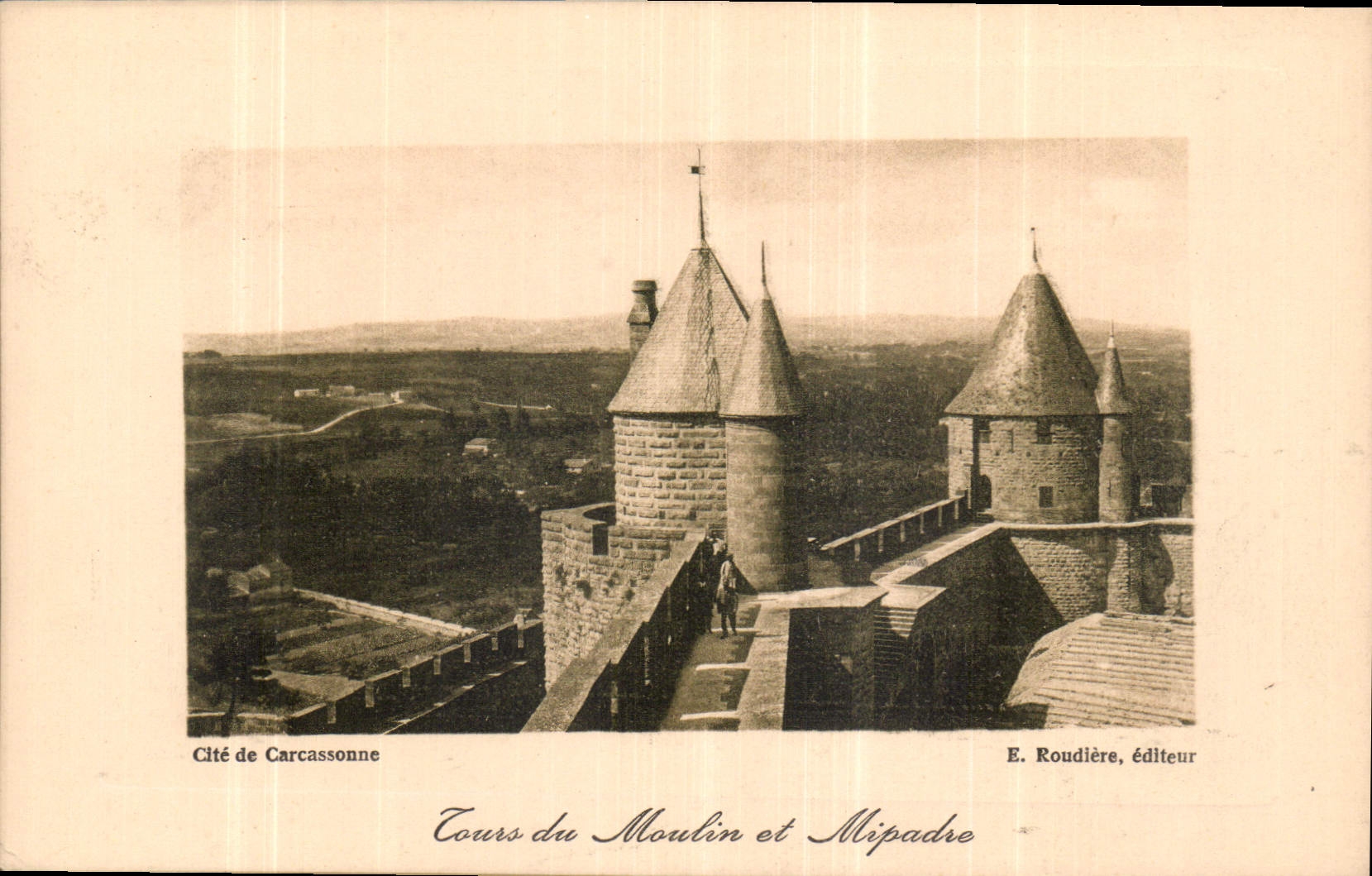 CPA Cite de Carcassonne Tours du Moulin et Mipadre 