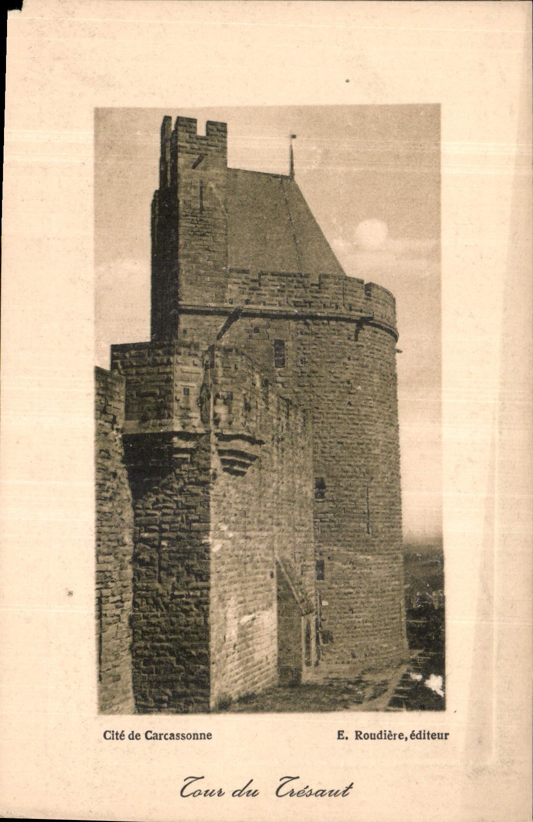 CPA Cite de Carcassonne Tour du Tresaut 