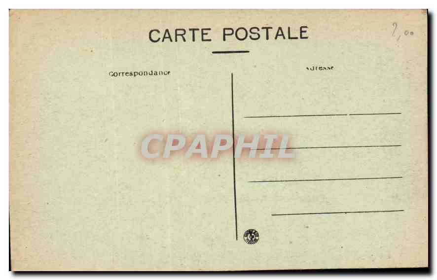 CPA La Cite de Carcassonne Le Chateau feodal  — Verso