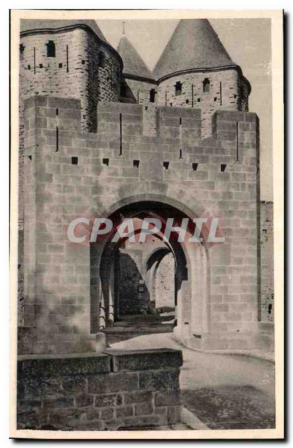 CPA Cite de Carcassonne Porte Narbonnaise 